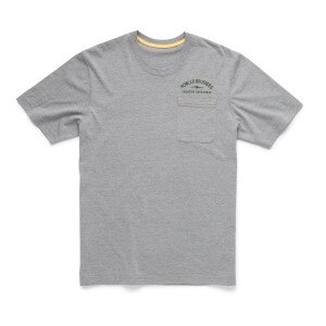 Howler Brothers Creative Creatures Trout Select Pocket T Men's in Heather Grey